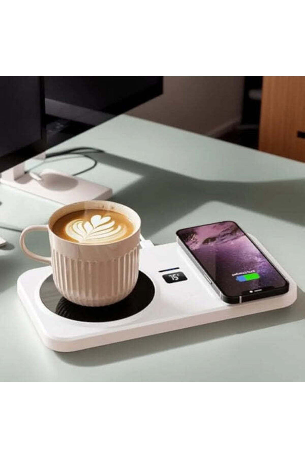 Încălzitor electric de cești cu încărcare wireless – Control inteligent al temperaturii