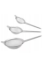 Set 3 bucati site bucatarie, otel, 5.5, 7 si 8 cm diametru, argintiu