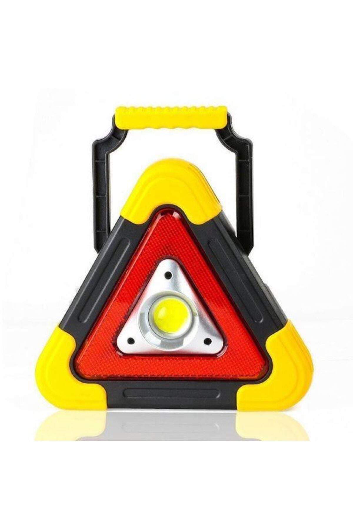 Triunghi reflectorizant iluminat cu LED, cu încărcare solară sau USB