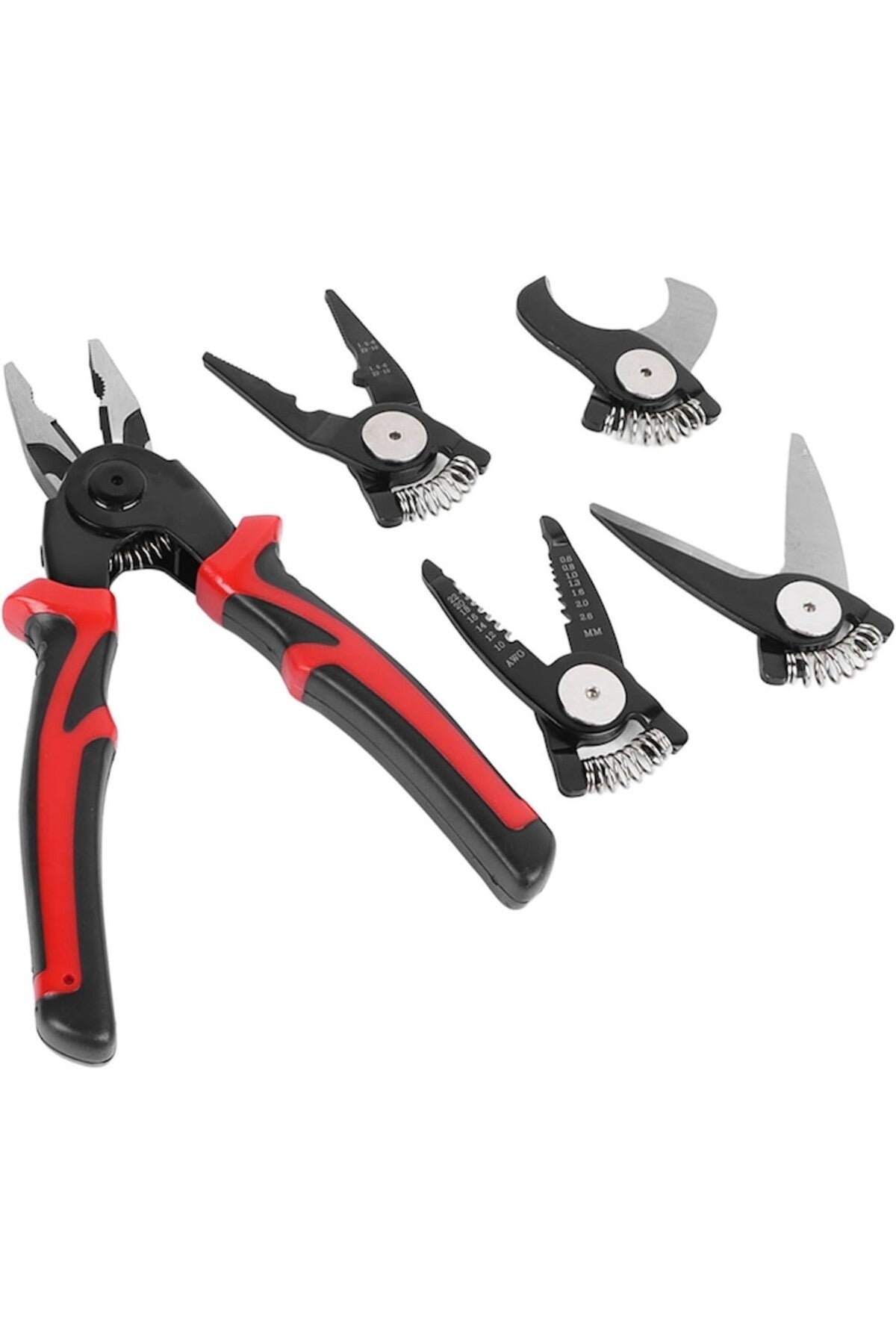 Set de Clesti 5 in 1 Multifunctional pentru Electricieni, 5 Capete Interschimbabile