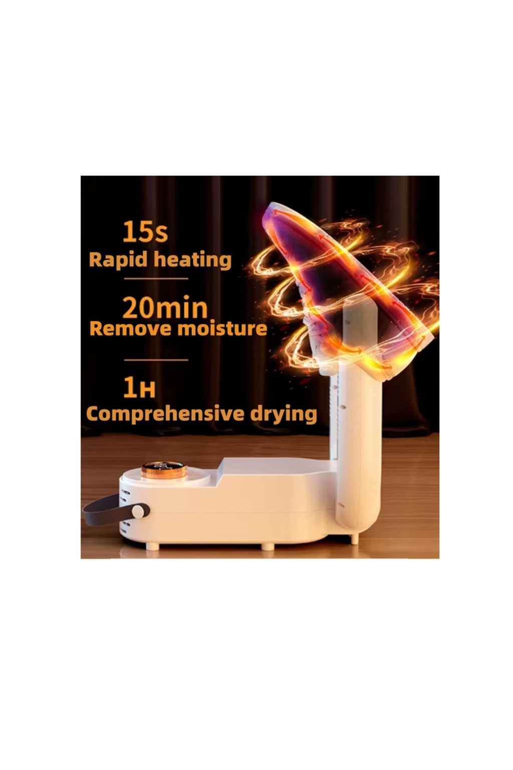 Uscător electric de încălțăminte, aer cald la 360°, funcție 99%, temporizator inteligent de 120 de minute