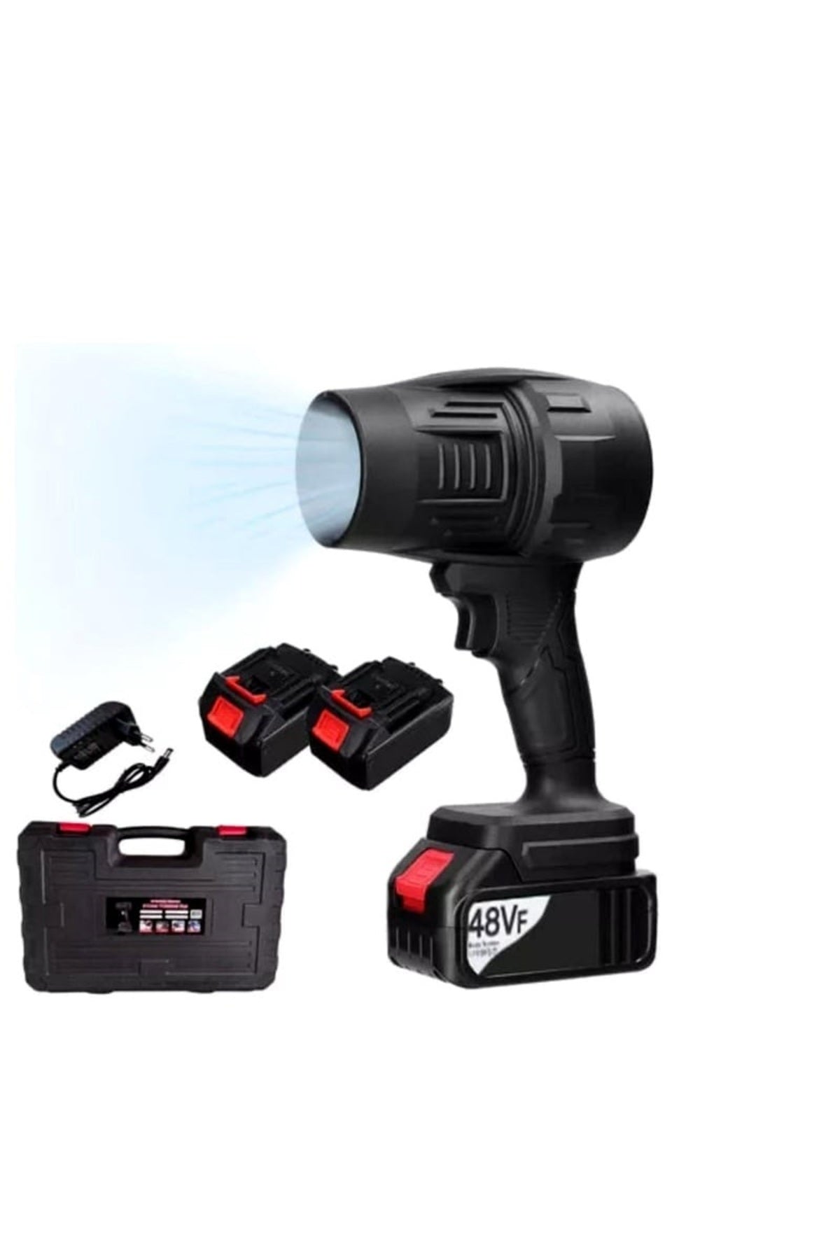 Suflanta Aer 48V, 1050W, pentru praf, apă și zăpadă 150000RPM, Portabila cu 2 Baterii