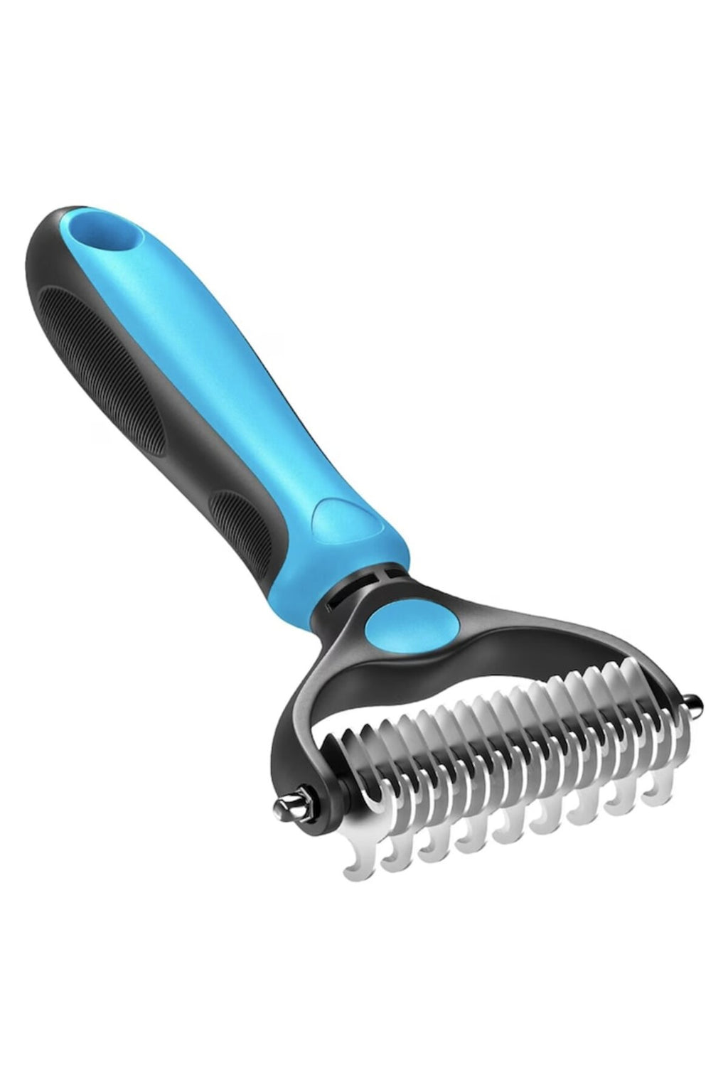 Perie Descurcator Blana Caini si Pisici, Ergonomic, Dublu Capat, Pentru Blana Scurta si Lunga