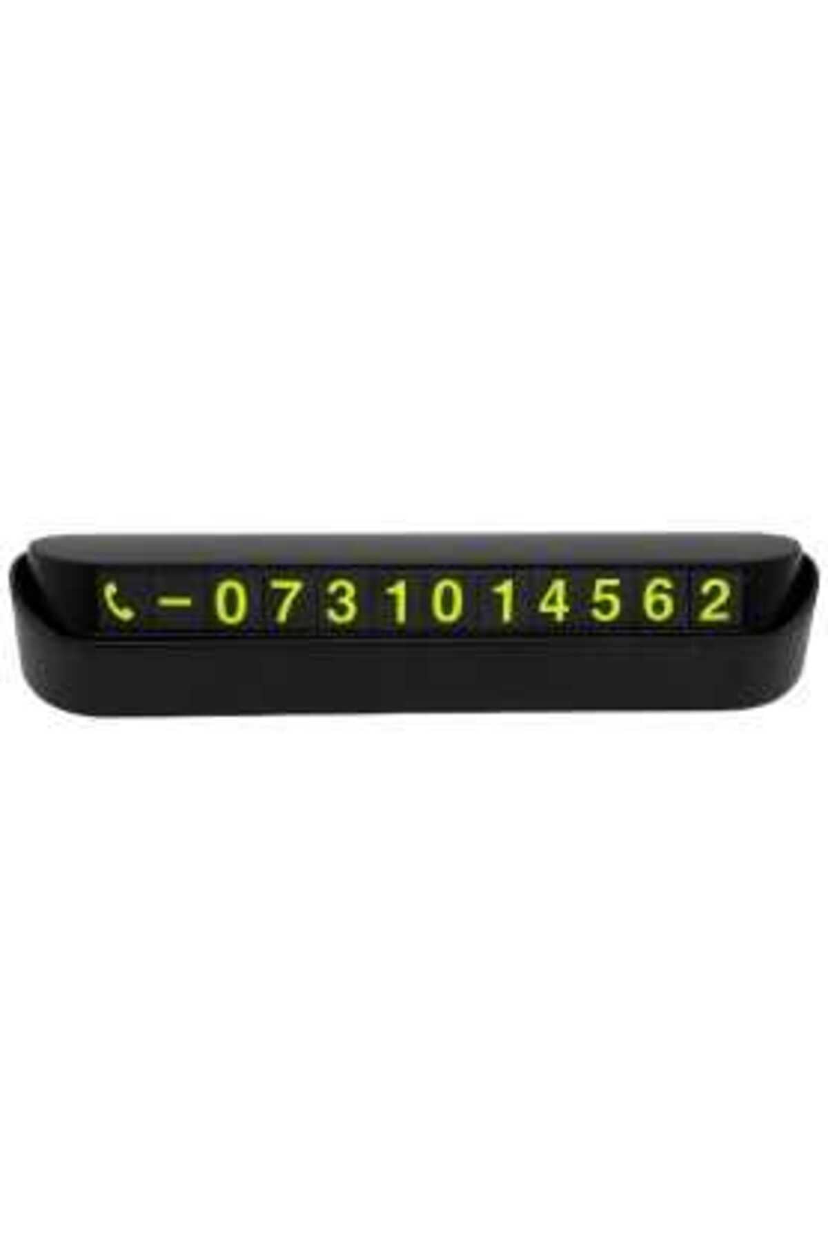 Placă de susținere cu afișaj număr de telefon pentru mașină - 130 x 33 x 25 mm