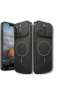 Husă neagră pentru iPhone 17 Pro – Sistem magnetic premium, protecție maximă, rezistentă la șocuri