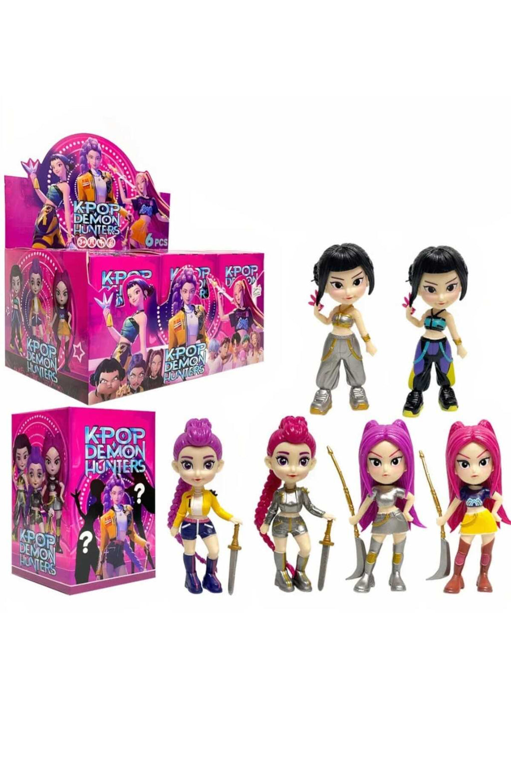 Set 6 figurine surpriza, K-pop Demon 3 ani +