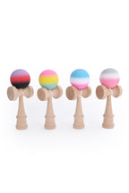 Kendama din lemn profesională, jucărie interactivă, 18 cm, minge cu suprafață antiderapantă, model gradient