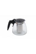 Ceainic cu infuzor, termorezistent, otel inoxidabil, negru, 900 ml