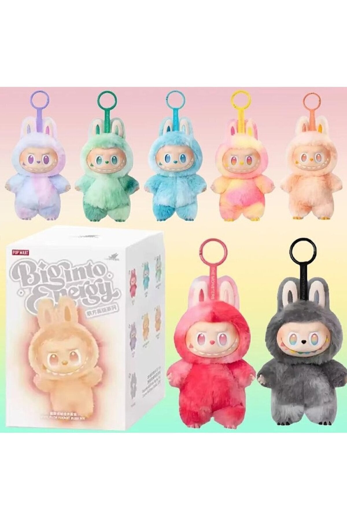 Jucărie de pluș Labubu, Big Into Energy, 18 cm,multicolor – Cadou surpriză și colecție unică