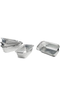 Forme de copt din aluminiu, set de 5, dimensiuni 22x11,4x5,5 cm, argintii