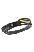 Lanternă frontală LED cu 3 x XPE COB, baterie de 1200mAh, 800 lumeni, senzor de mișcare