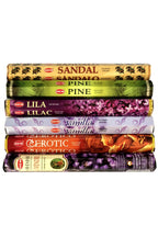 Set 6 bucati arome diferite - Betisoare parfumate (Santal, Pin, Liliac, Vanilie, Erotic, Lavanda)