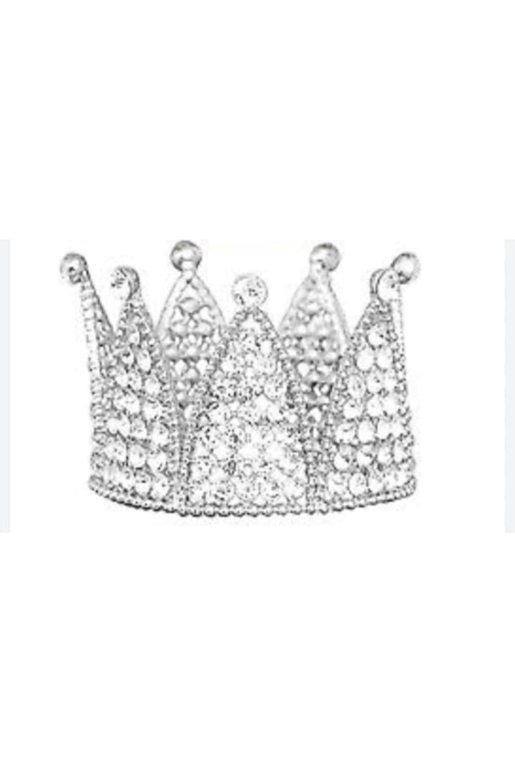 Coronita petrecere diamond, argintiu