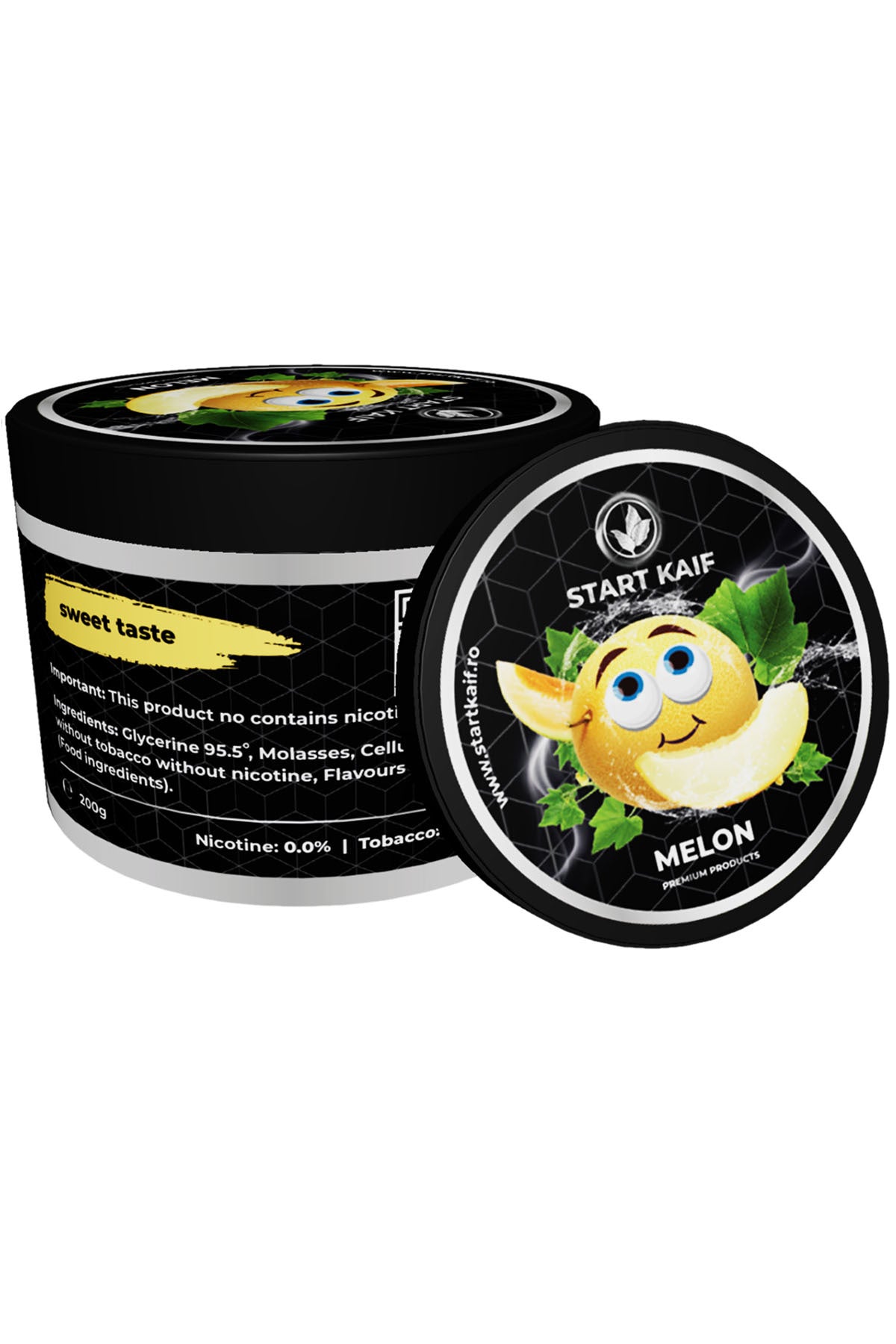 Aroma Narghilea StartKaif, Melon, din celuloza, fara nicotina sau tutun, 200g