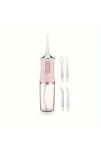 Irigator oral pentru duș bucal, Profesional, 4 accesorii și 3 moduri de curățare, 220 ml - Alb