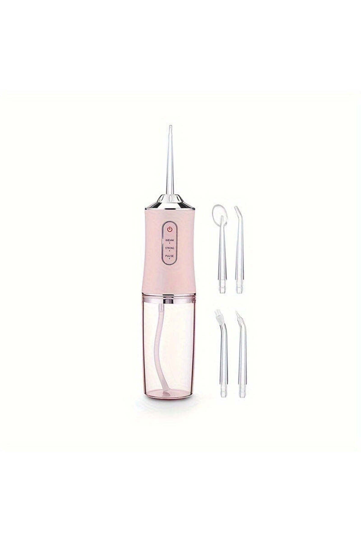 Irigator oral pentru duș bucal, Profesional, 4 accesorii și 3 moduri de curățare, 220 ml - Alb