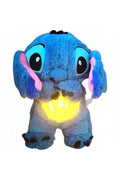 Jucărie de pluș Stitch, 30 cm, cu funcție de respirație și melodii, albastră