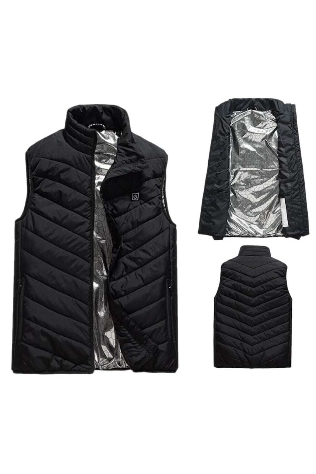 Vestă încălzită inteligentă, mărimea XXL, 65-80 kg, încărcare USB, the one