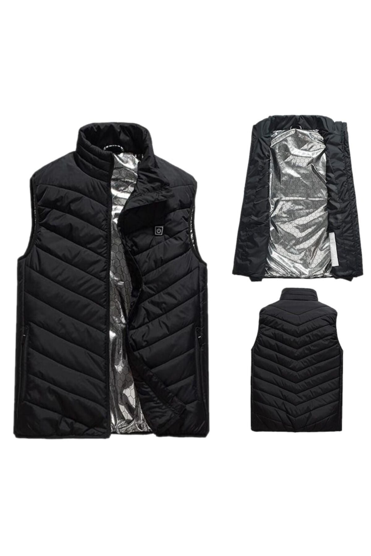 Vestă încălzită inteligentă, mărimea XXL, 65-80 kg, încărcare USB, the one