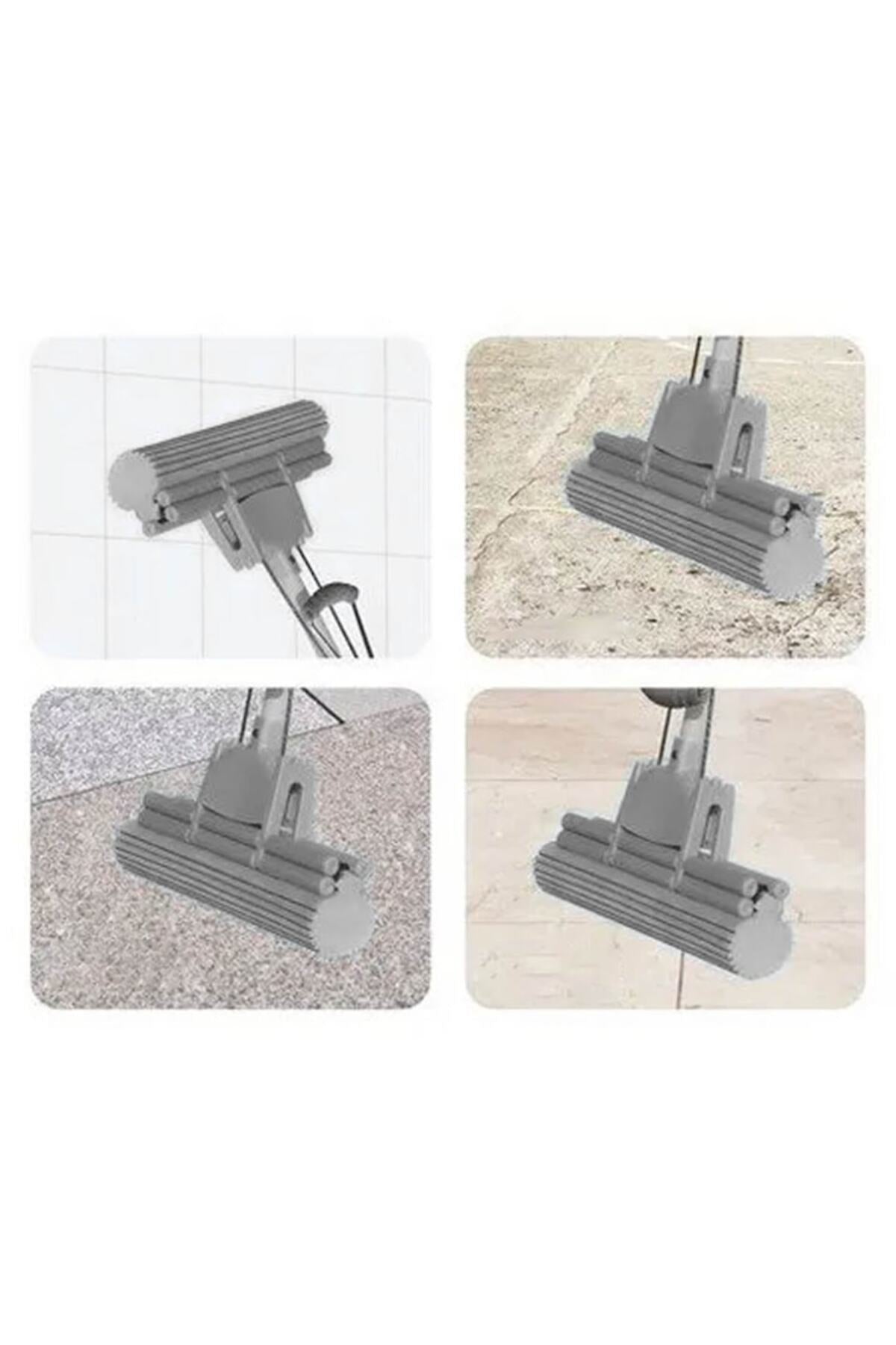Mop cu burete 27 cm mâner gri