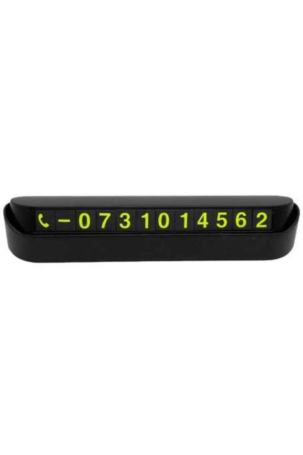 Placă de susținere cu afișaj număr de telefon pentru mașină - 130 x 33 x 25 mm
