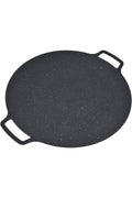 ® Placă de grătar coreeană, 32 cm, fontă, antiaderentă, portabilă, multifuncțională, compatibilă cu inducție.
