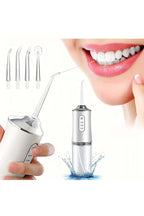 Irigator oral pentru duș bucal, Profesional, 4 accesorii și 3 moduri de curățare, 220 ml - Alb