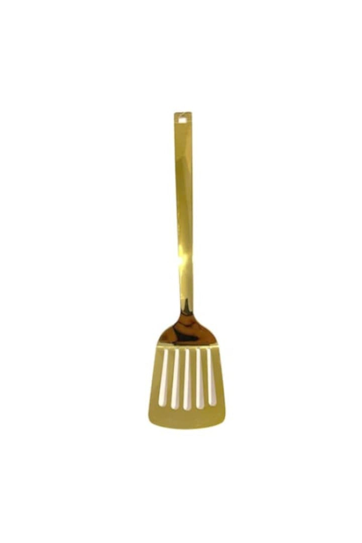 Set 3 ustensile pentru bucătărie premium din inox GOLD - polonic, spumieră, paletă