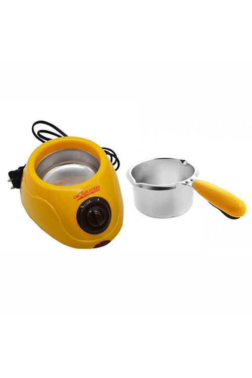 Aparat electric Chocolatiere 20W cu set fondue 10 persoane, pentru topit ciocolata si deserturi