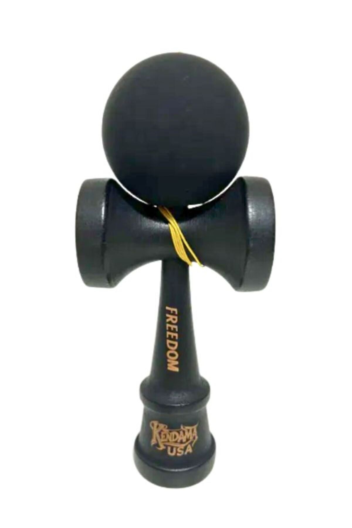 Kendama USA Forever GRIP cauciuc, Ediție complet neagră, Model Freedom, Lemn Premium